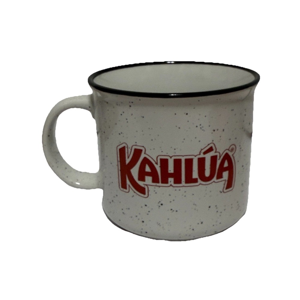 KAHLUA Ceramic Coffee Stoneware‎ Style Mug White Speckled